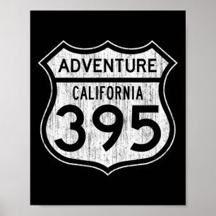 California Highway &#; 5 - Hiking Fishing Climbing Poster