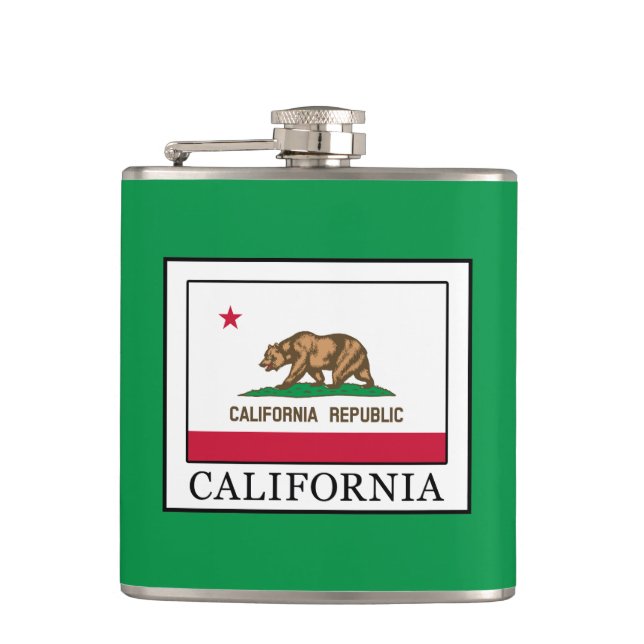 California Hip Flask (Front)