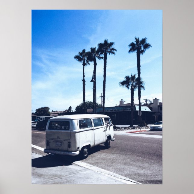 California Hippie Van Poster (Front)