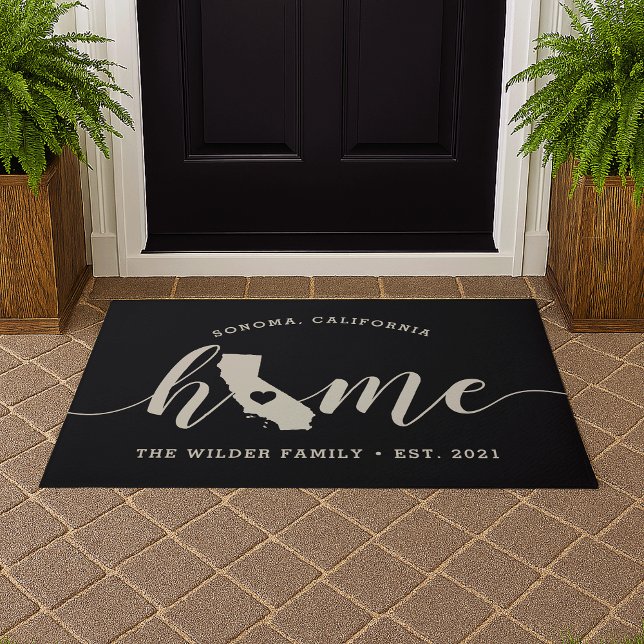 California Home State Personalised Doormat (Creator Uploaded)