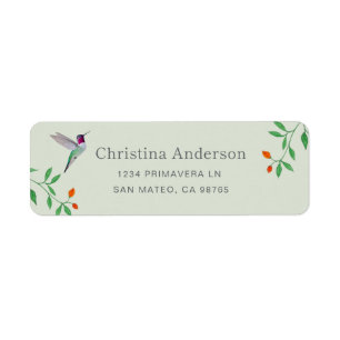 California Hummingbird Address