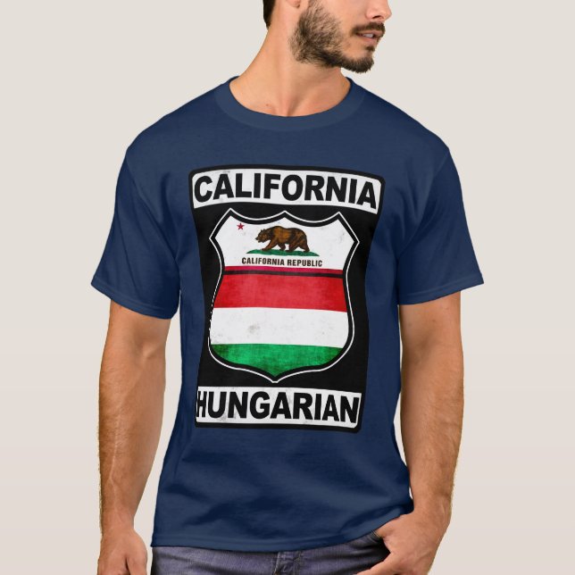 California Hungarian American T-Shirt (Front)