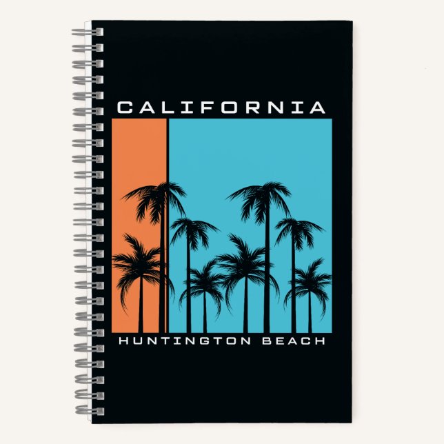 California Huntington Beach Notebook (Front)