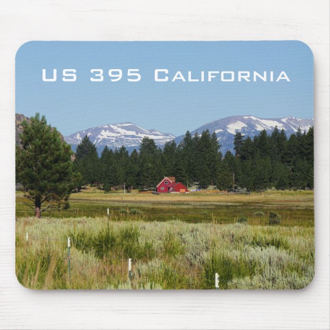 California HWY 395 Landscape Mouse Pad (Front)