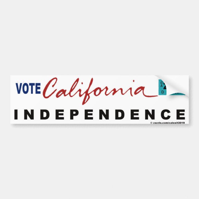 CALIFORNIA INDEPENDENCE BUMPER STICKER (Front)