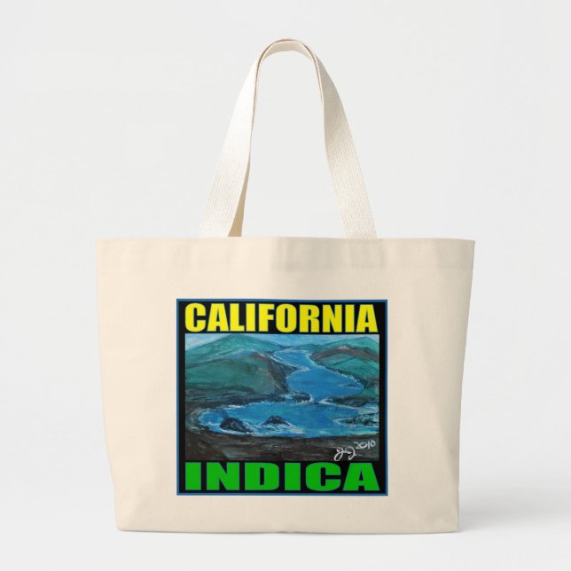 CALIFORNIA INDICA LARGE TOTE BAG (Front)