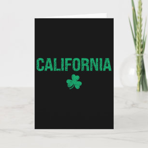 California Irish Shamrock St Patrick's Day  Card