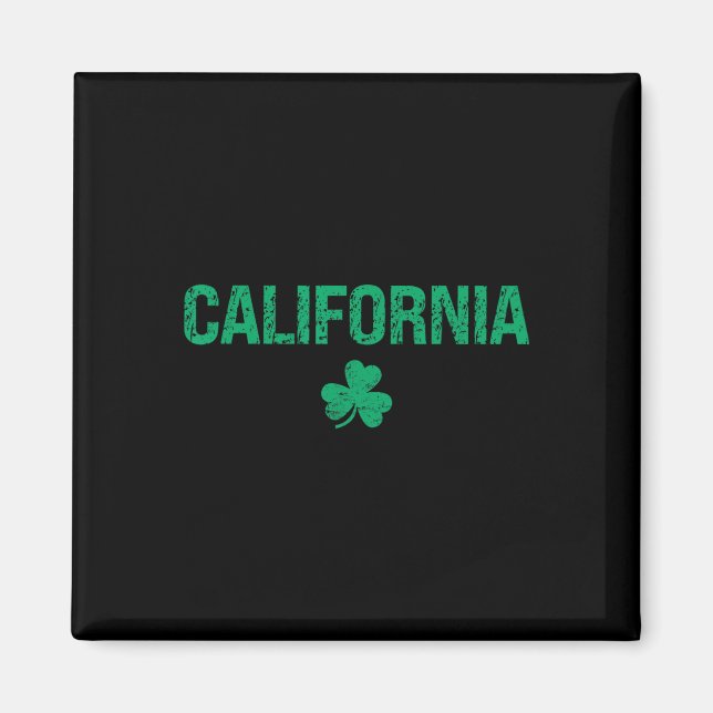 California Irish Shamrock St Patrick's Day  Magnet (Front)