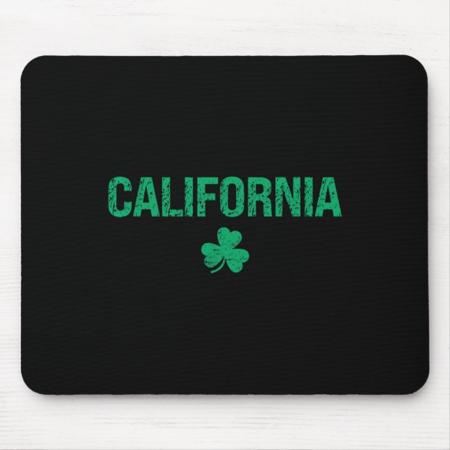 California Irish Shamrock St Patrick's Day  Mouse Pad (Front)