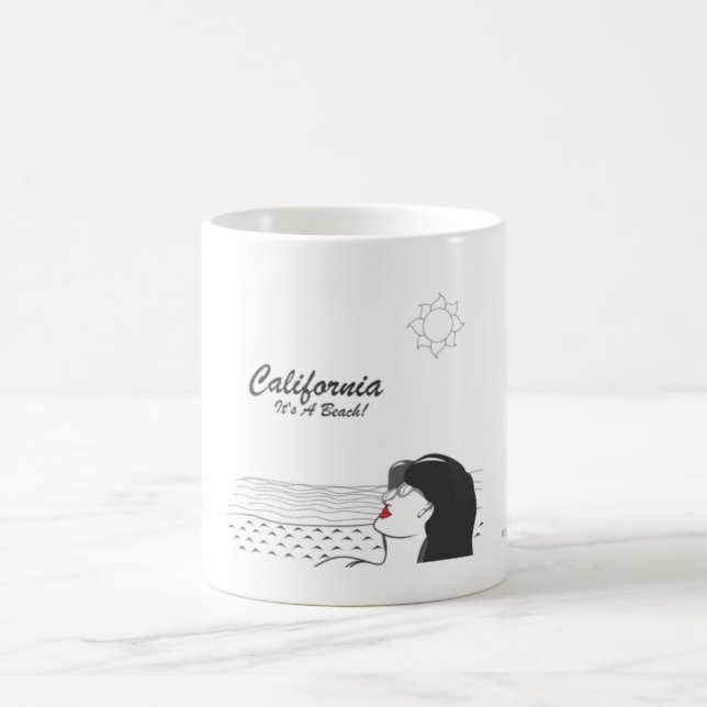 California- It's A Beach II Mug (Center)