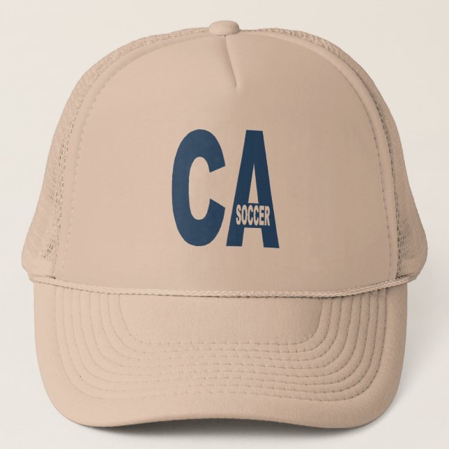 CALIFORNIA Khaki Trucker Cap FOCCER (Front)