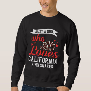 California King Snake High White Sweatshirt