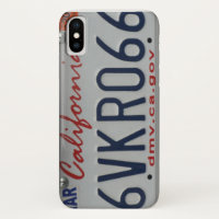 California license plate phone case