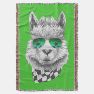 California llama throw blanket