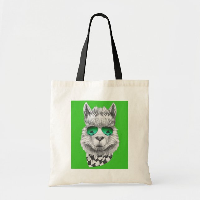 California llama tote bag (Front)