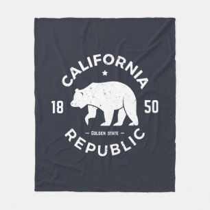California Logo   The Golden State Fleece Blanket