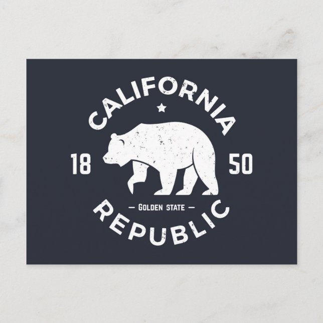 California Logo | The Golden State Postcard (Front)