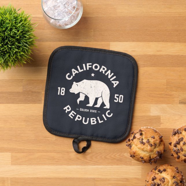 California Logo | The Golden State Pot Holder (Top Down)