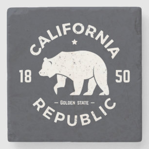 California Logo   The Golden State Stone Coaster
