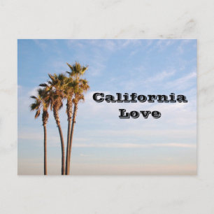 California Love Palm Trees Postcard