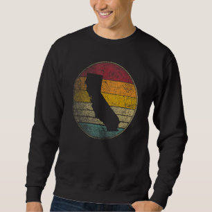 California   Love Sun Retro Vintage 80s Men Women  Sweatshirt