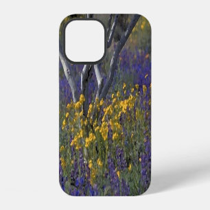 California Lupine & Poppies Watercolor iPhone 12 Case