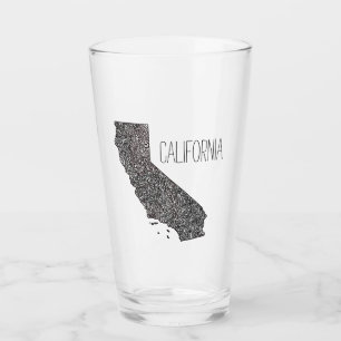 California Map Glass