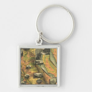 California Map Key Ring