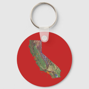 California Map Keychain