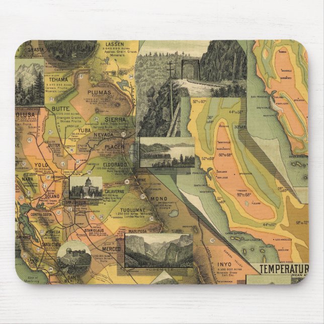 California Map Mouse Pad (Front)