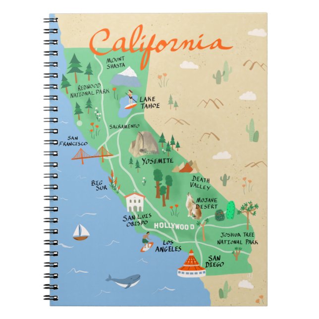 California Map Notebook (Front)