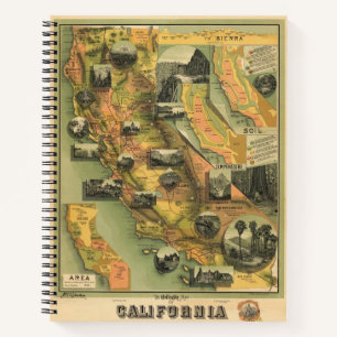 California Map Notebook