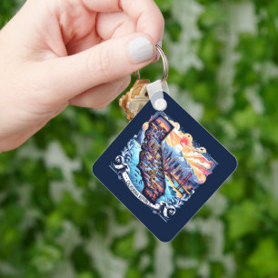 California Map Vector Art Key Ring