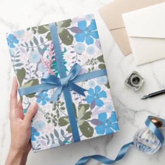 California Meadow (Blue/White) – Wrapping Paper