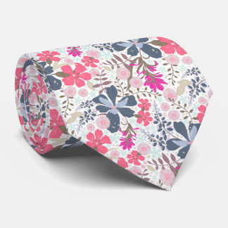 California Meadow (Pink/White Palette) – Tie