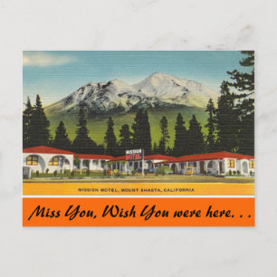 California, Mission Motel Postcard