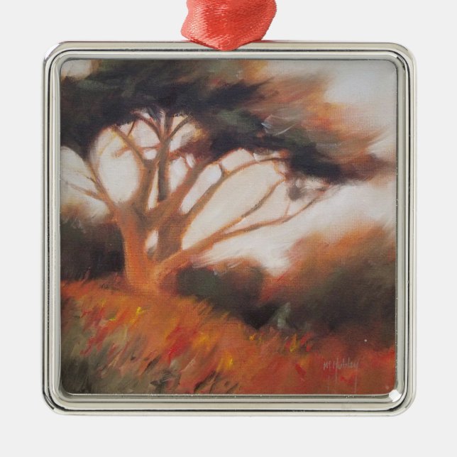 California Monterey Cypress Trees Metal Tree Decoration (Front)