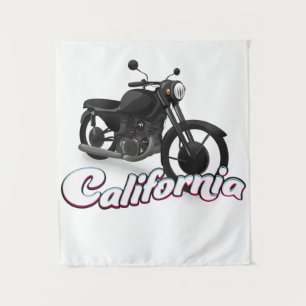 California Motorbike Tapestry