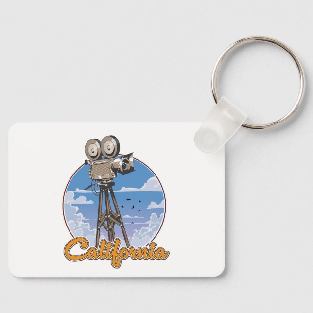 California Movie Camera Key Ring (Front)