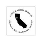 California Moving Announcement Address Stamp