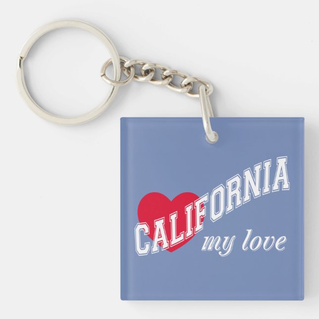 California my love key ring (Front)