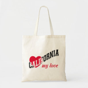 California my love tote bag