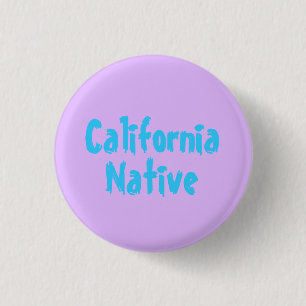 California Native 3 Cm Round Badge