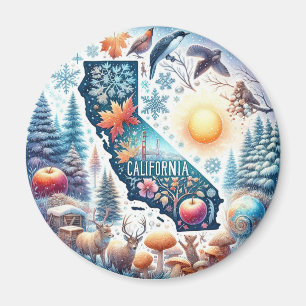 California Nature Winter  Magnet