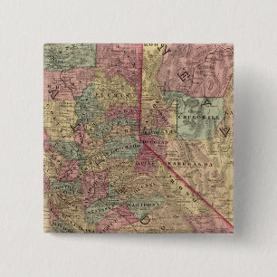 California, Nevada 15 Cm Square Badge