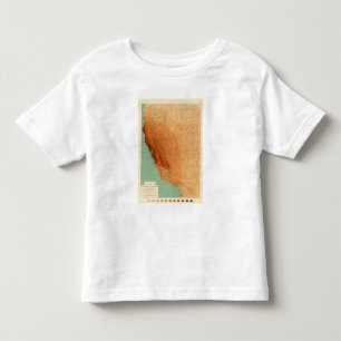 California, Nevada showing intensity Toddler T-Shirt