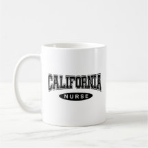 California nurse black text nurses week gift