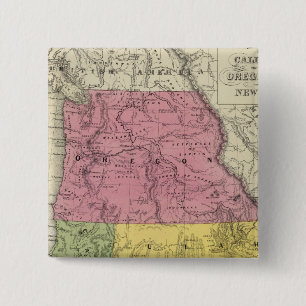 California, Oregon, Utah, New Mexico 15 Cm Square Badge