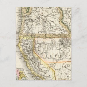 California, Oregon, Utah Postcard
