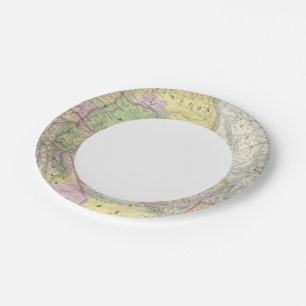 California, Oregon, Washington, Utah, New Mexico 6 Paper Plate